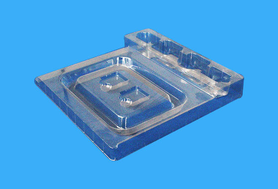 Electronic blister tray packaging plastic Rectangular Clear Customized