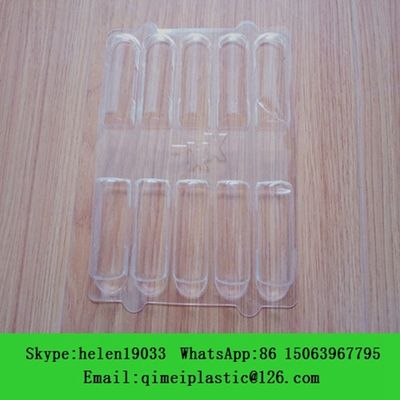 Medicine Vials Packing Tray Medical Plastic Package With Various Sizes