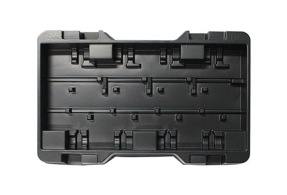 Black ESD Plastic Electronic Blister Tray Anti Static Blister Tray